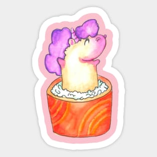 Salmon Roll Sushicorn Sticker